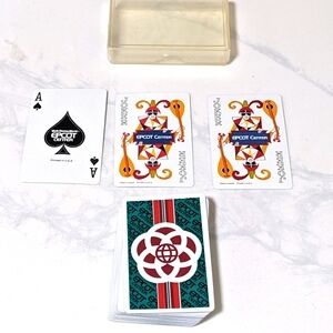 Walt Disney Epcot Playing Cards Vintage Pre-owned Walt Disney World Green Red